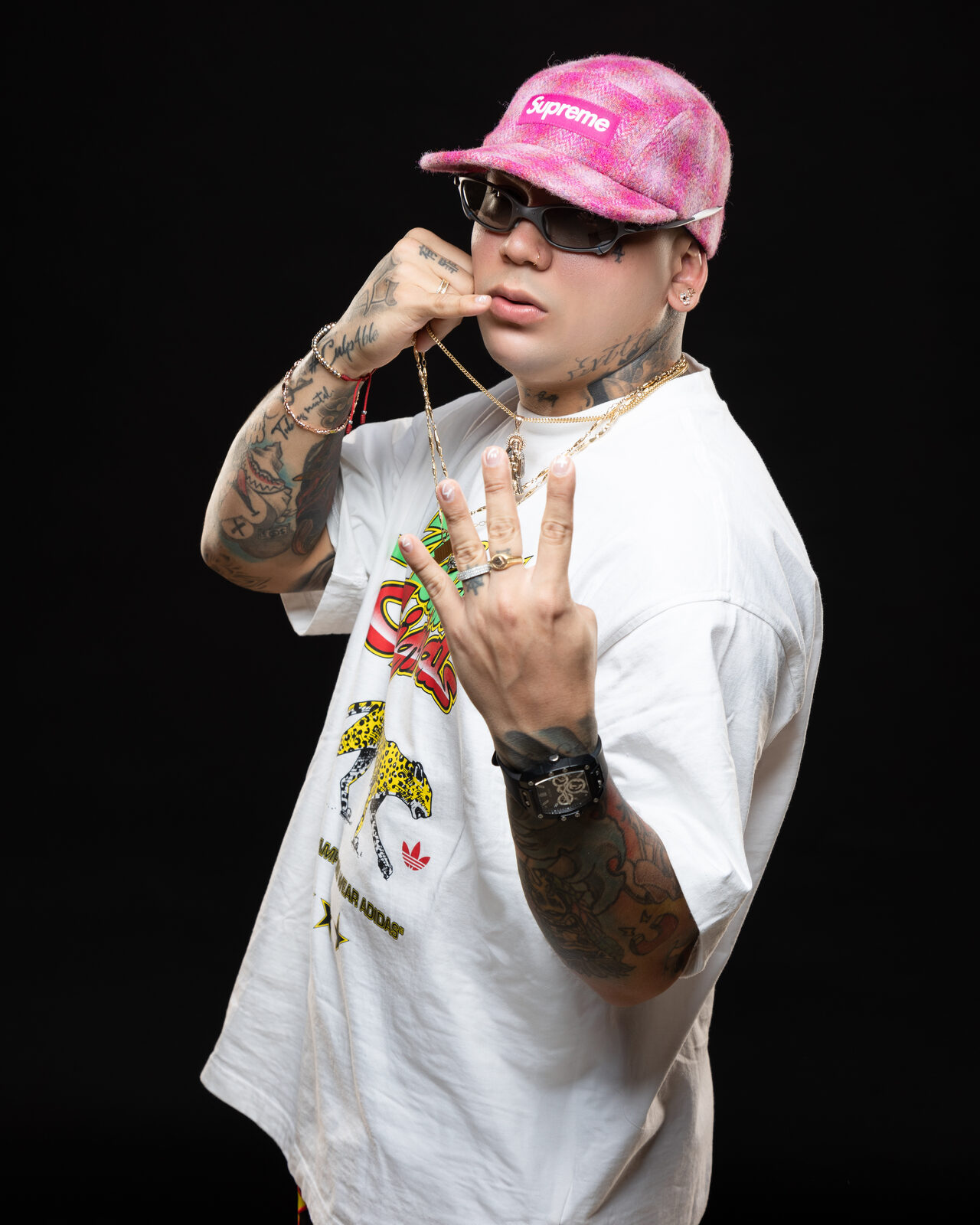 4NDY gorra rosa
